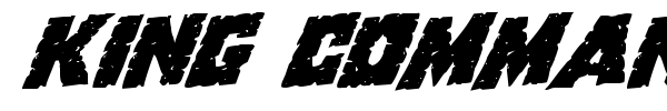 King Commando font preview