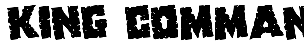 King Commando font preview