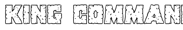 King Commando font preview