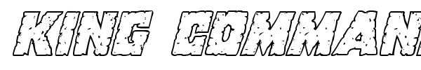 King Commando font preview