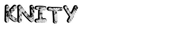 Knity font