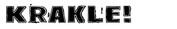 Krakle! font