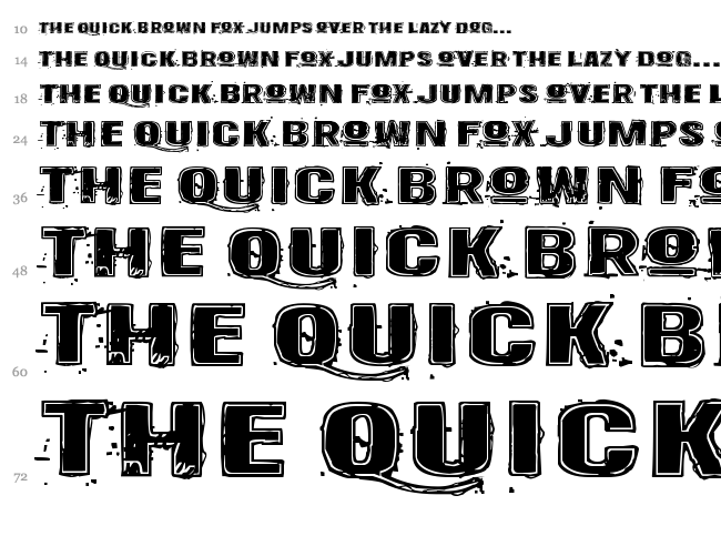 Krakle! font waterfall