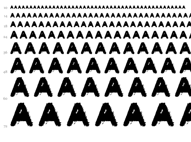 Kreo font waterfall