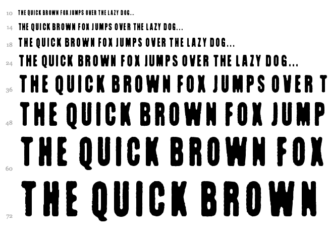 Kuumotus font waterfall