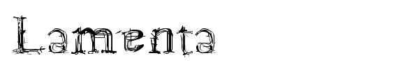 Lamenta font