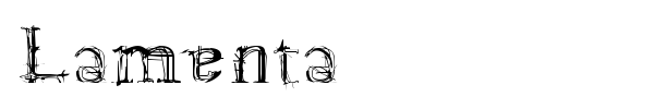 Lamenta font preview