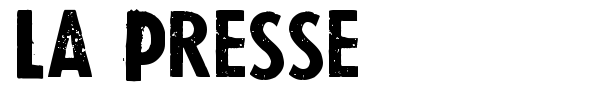 La Presse font
