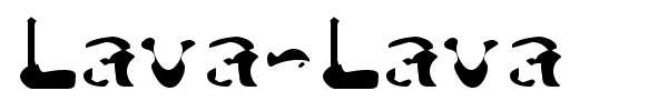 Lava-Lava font