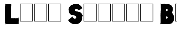 Lazy Sketch Black font