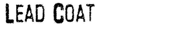 Lead Coat font