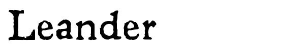 Leander font