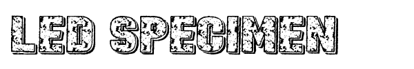 Led Specimen font