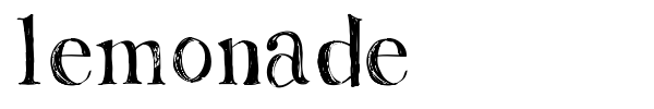 Lemonade font