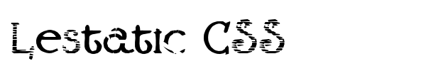 Lestatic CSS font
