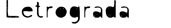 Letrograda font