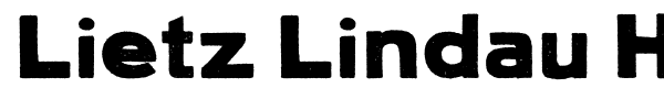 Lietz Lindau Hamburg font