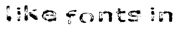 Like fonts in the rain font preview