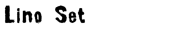 Lino Set font preview