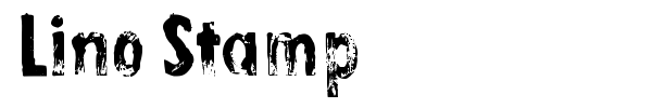 Lino Stamp font