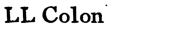 LL Colon font preview