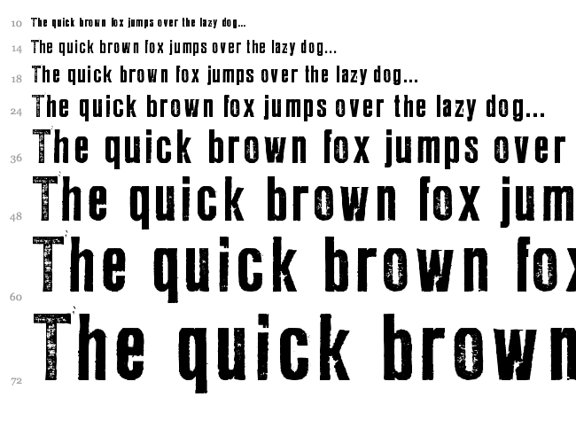 LL Rubber Grotesque font waterfall