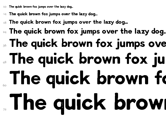 LL Charlotte font waterfall