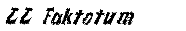 LL Faktotum font