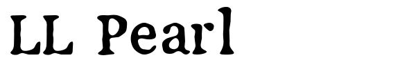 LL Pearl font