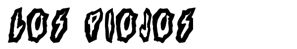 Los Piojos font