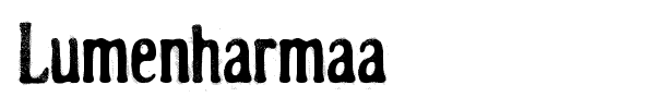 Lumenharmaa font