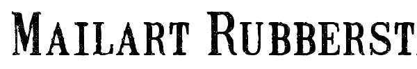 Mailart Rubberstamp font