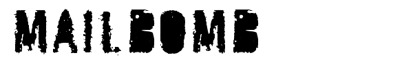 Mailbomb font