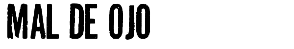 Mal de Ojo font