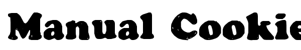 Manual Cookie Bucket font
