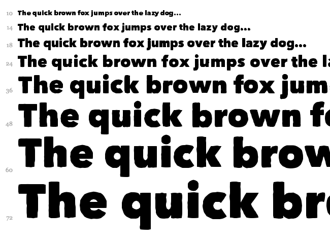 Matiz font waterfall