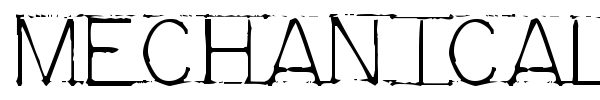Mechanical Fun font