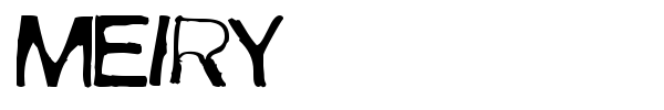 Meiry font