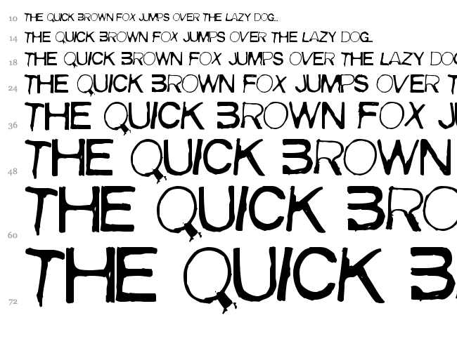 Meiry font waterfall