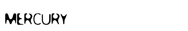 Mercury font