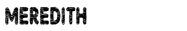 Meredith font