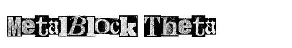 MetalBlock Theta font