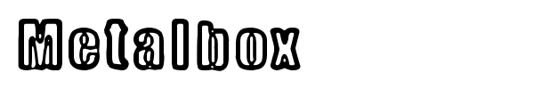 Metalbox font
