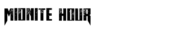 Midnite Hour font
