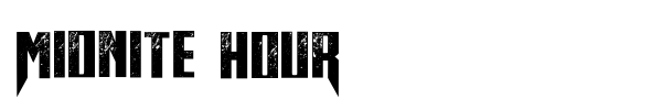 Midnite Hour font preview