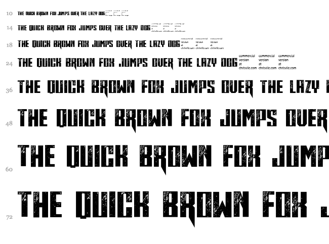 Midnite Hour font waterfall