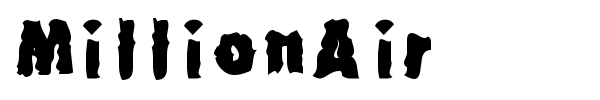 MillionAir font