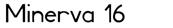 Minerva 16 font preview