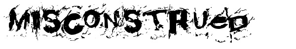 Misconstrued font