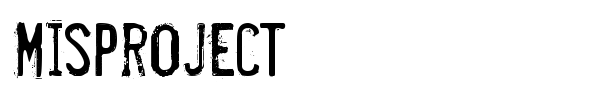Misproject font